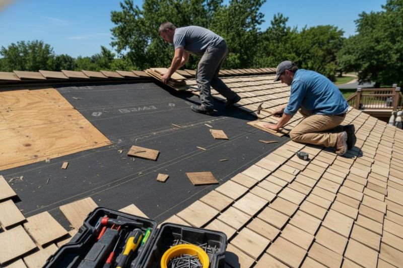 Wood Shake Roof Repair For Cracked, Split, And Rotting Shakes